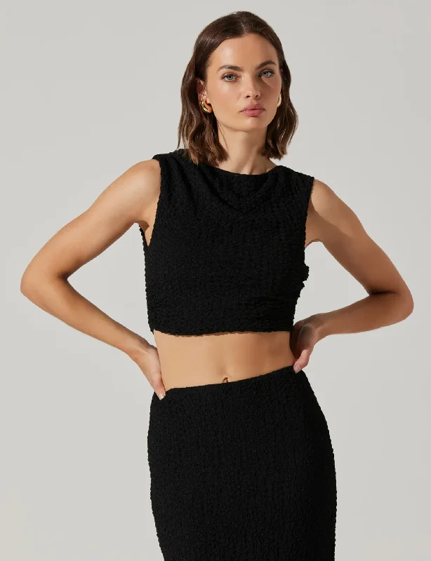 Keely Crop Top, Black