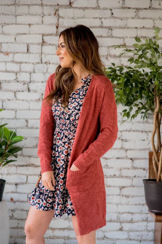 Textured Tissue Tunic Cardigan