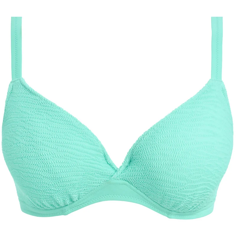 Ibiza Waves Plunge Bikini Top Frozen Blue - Freya Swim