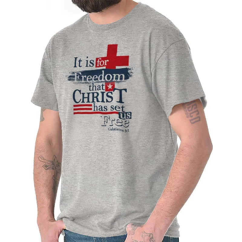 Christ Set Us Free T Shirt