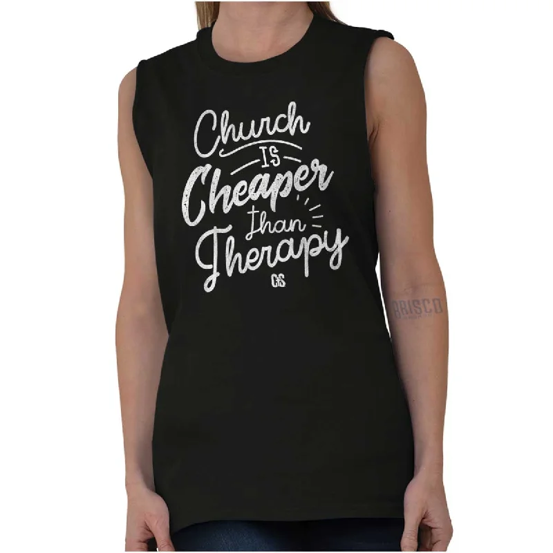 Church Therapy Sleeveless T Shirt