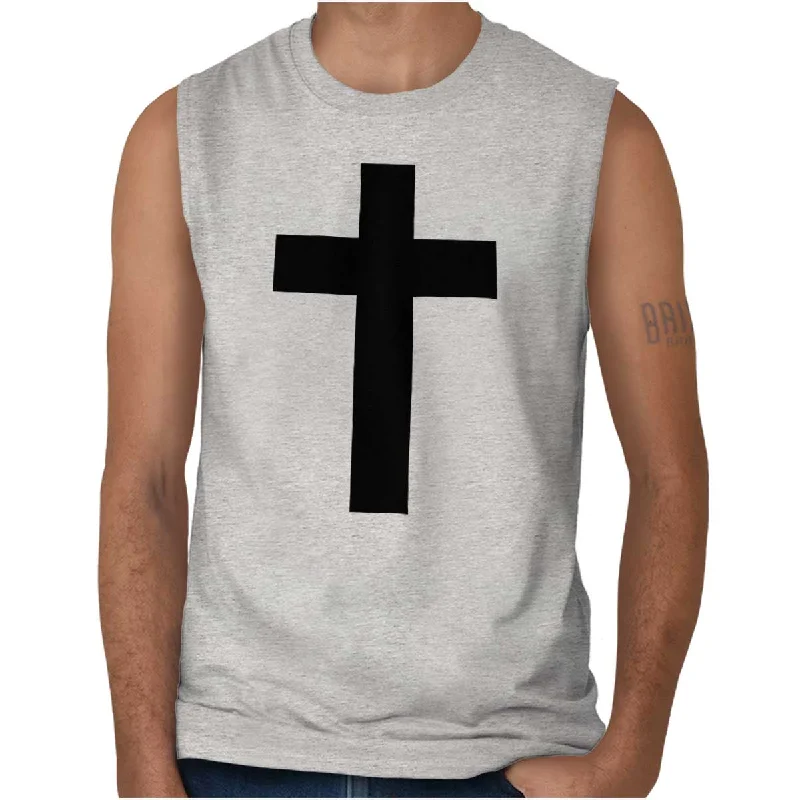 Cross Sleeveless T-Shirt