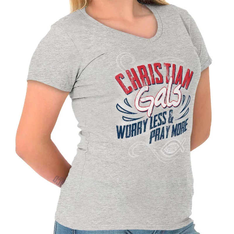 Christian Gals Junior Fit V-Neck T-Shirt