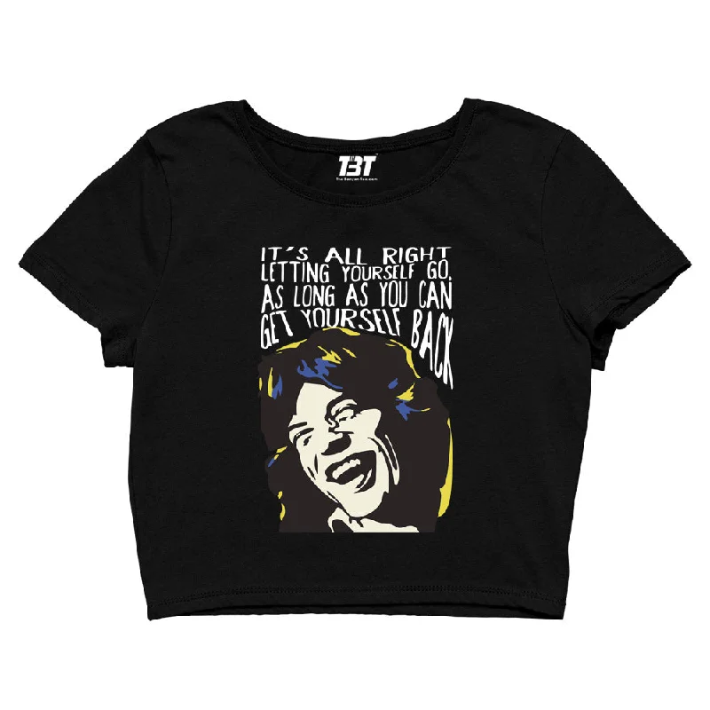 The Rolling Stones Crop Top - Mick Quote