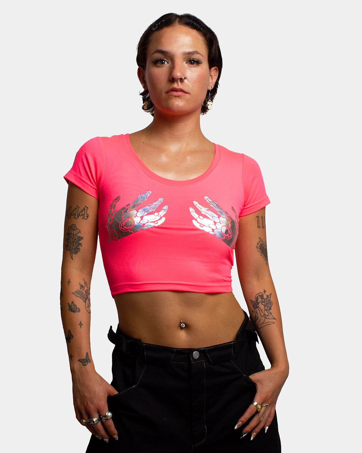 BIONIC BRA CROP T-SHIRT PINK