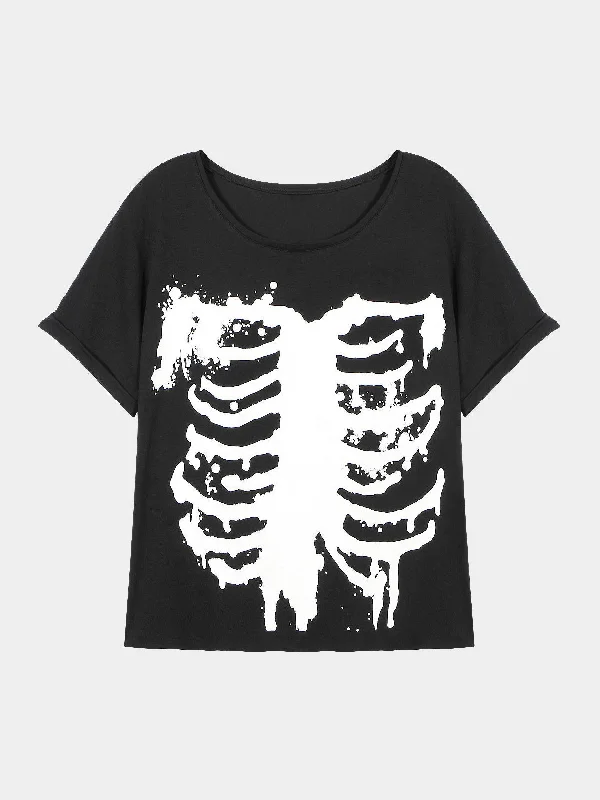 Custom T-shirt With Skeleton Print