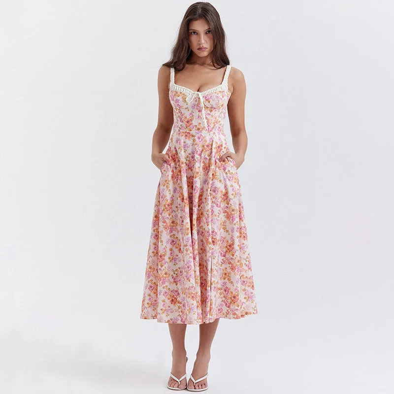 Laurie Floral Print Midi Dress