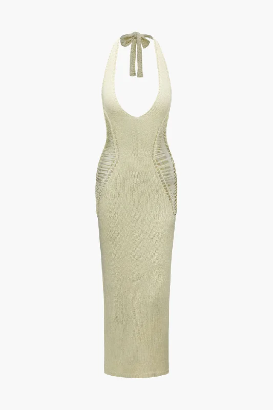 A&A Marbella Summer Knitted Maxi Dress