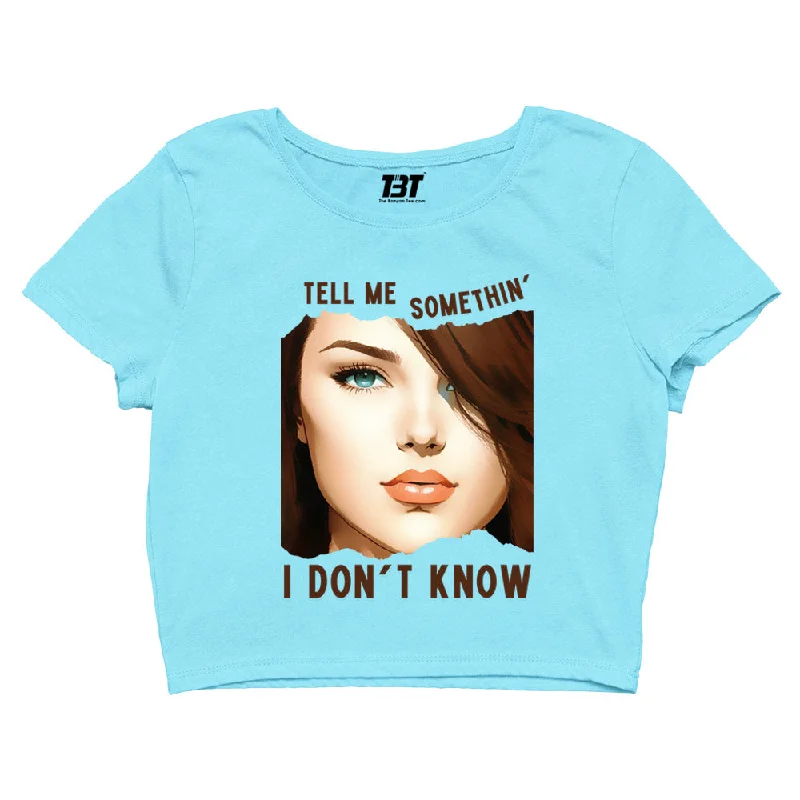 Selena Gomez Crop Top - Tell Me Something I Don't Know