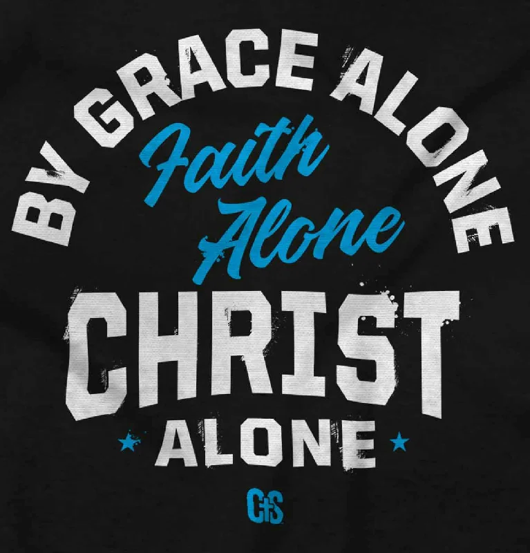 Grace Faith Christ Alone Crop Top Sleeveless T Shirt