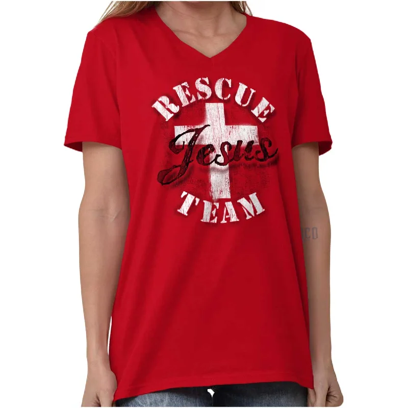 Rescue Team V-Neck T-Shirt