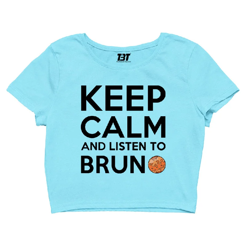 Bruno Mars Crop Top - Keep Calm