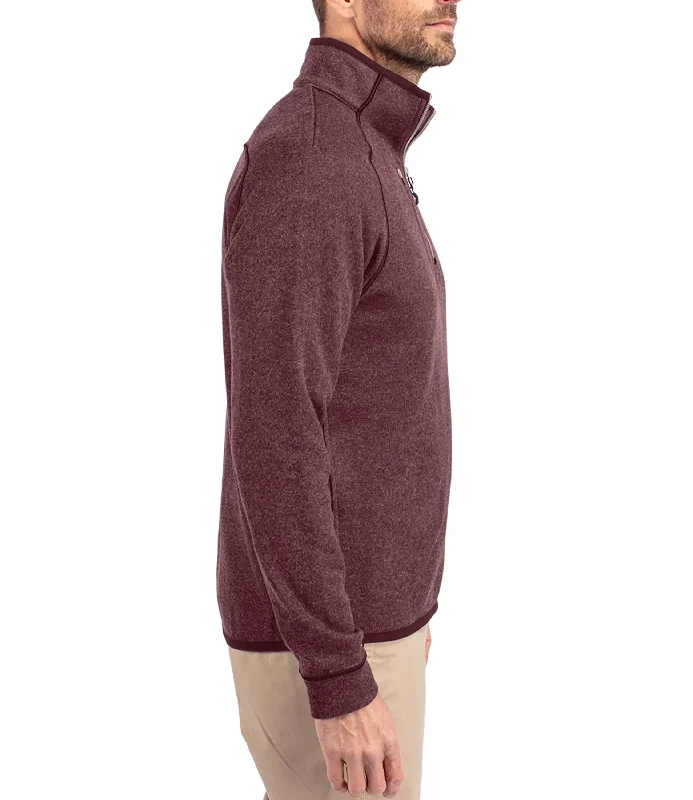 Cutter & Buck Mainsail Sweater-Knit Mens Half Zip Pullover Jacket by Cutter & Buck Apparel