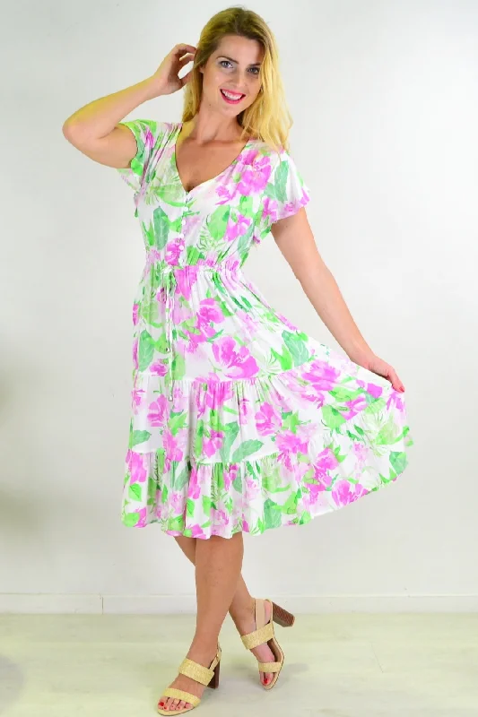 Floral Tiered Tunic Dress